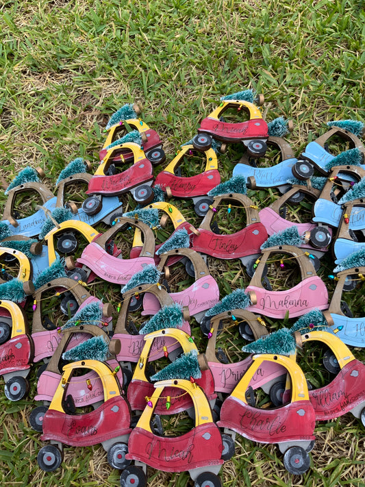 Toy car ornament