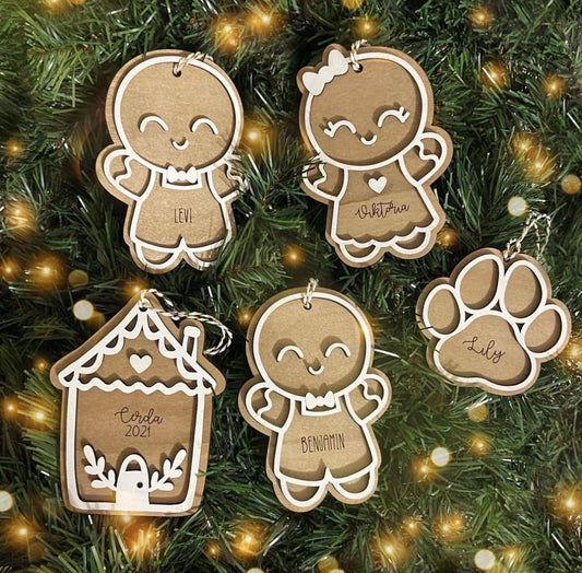 Gingerbread cookie ornament