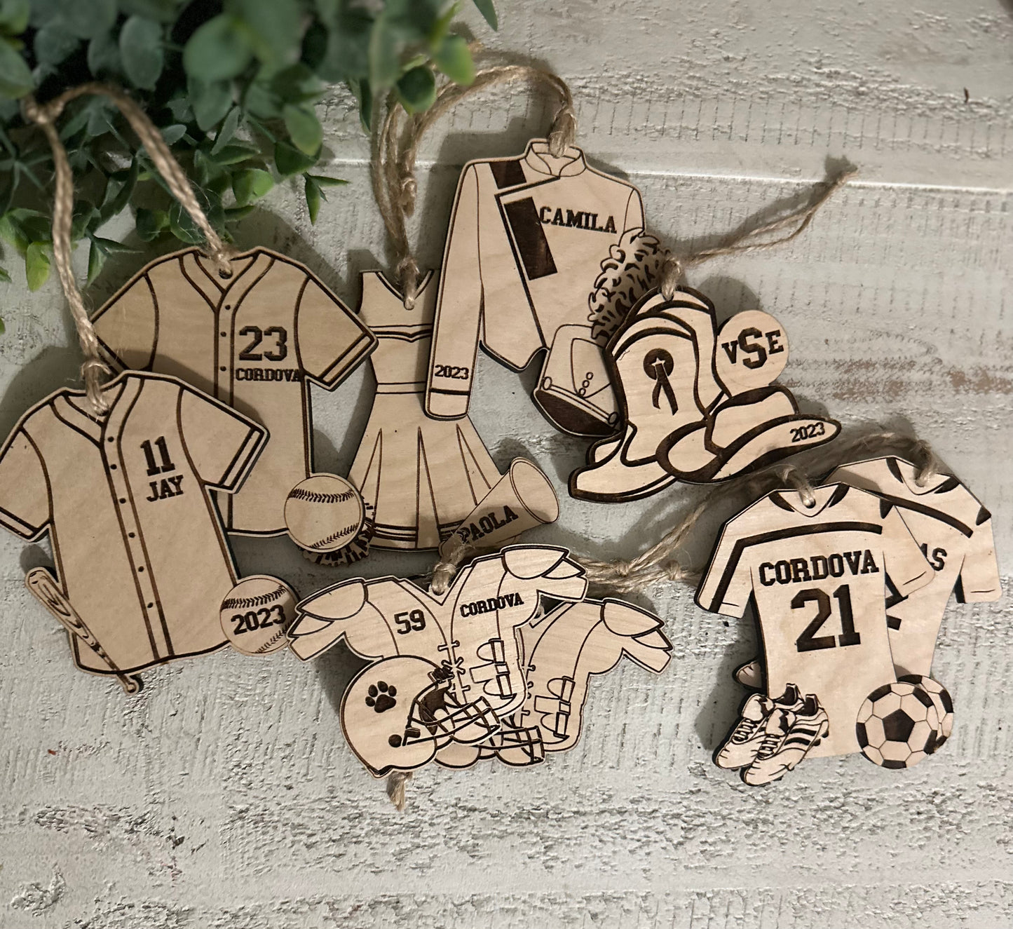 Football ornament - personalized