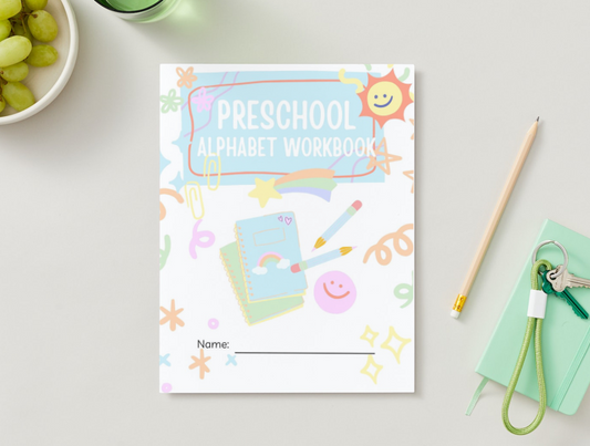 Digital - Printable preschool alphabet workbook