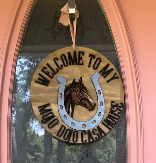 Dojo mojo casa house door sign