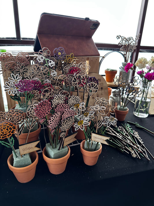 Do you want your flowers painted? add on