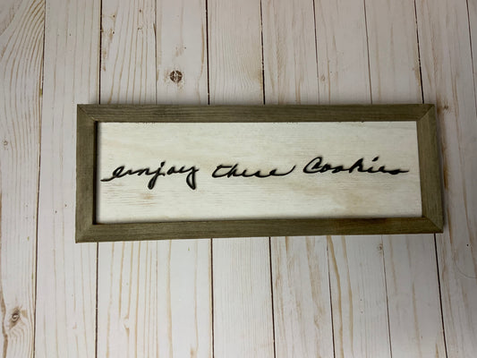 Traced note frame