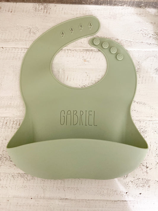 Personalized silicone bib