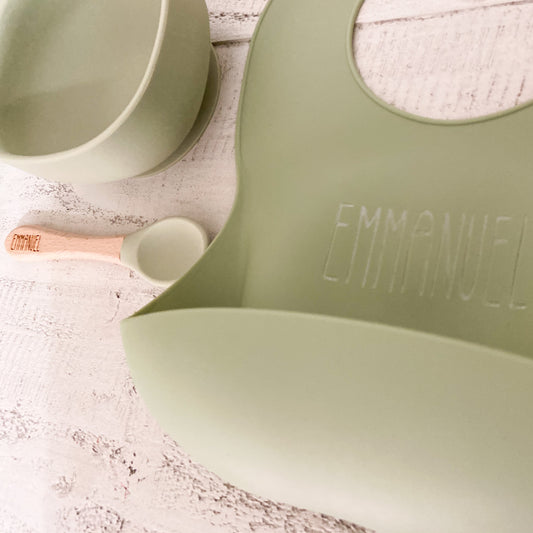 Personalized silicone bib