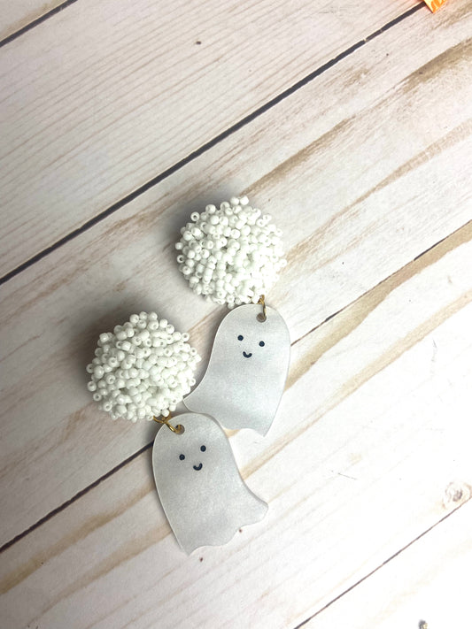 Pearly Ghost Earrings