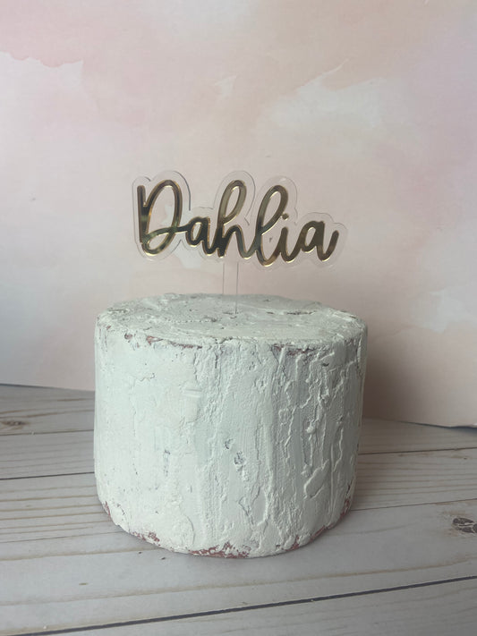 Cake topper- acrylic