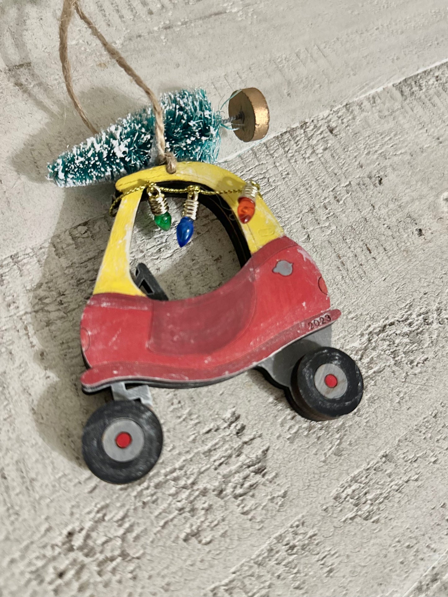 Toy car ornament