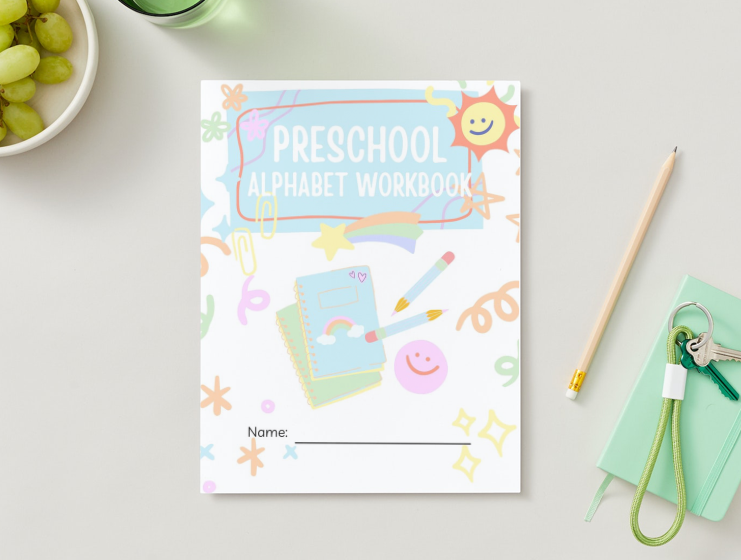 Digital - Printable preschool alphabet workbook