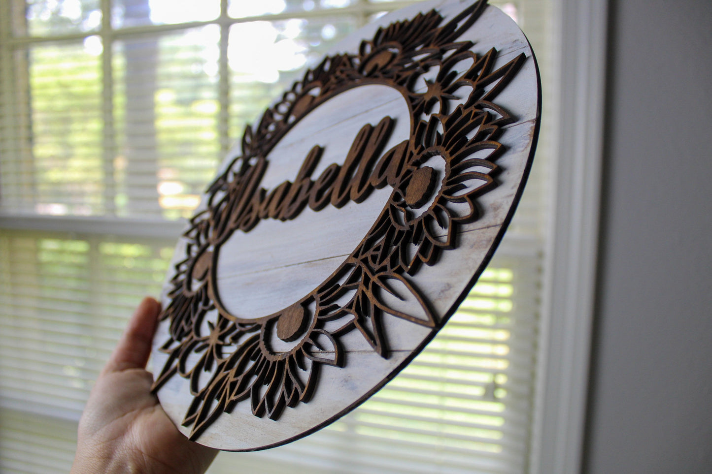 Sunflower wood sign | Personalized wood sign