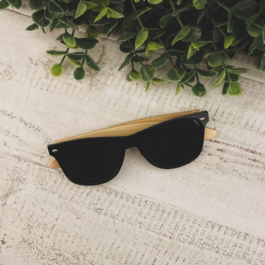 Personalized bamboo sunglasses