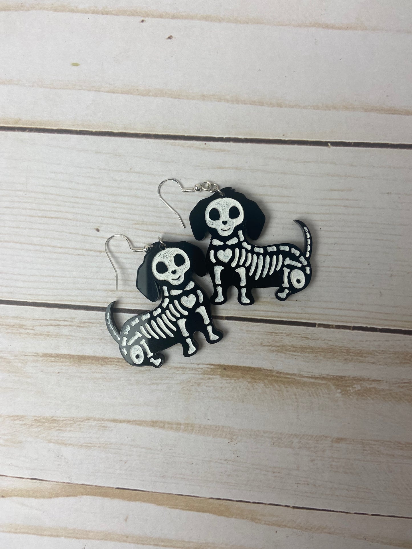 Animal skeleton earrings