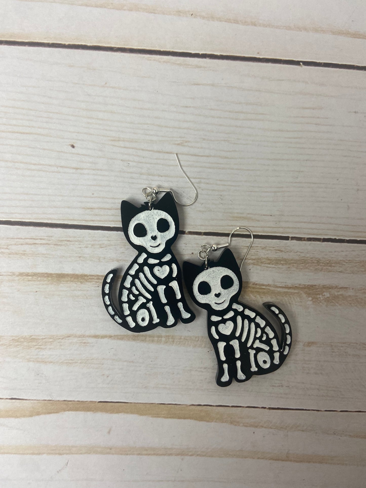 Animal skeleton earrings